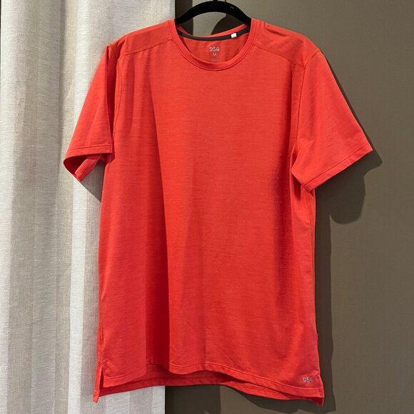 DSG Other - Men's DSG Orange Athletic Sport Short Sleeve Shirt, Size Medium